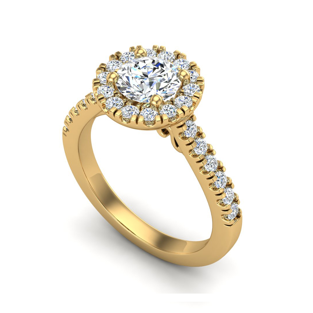 Jenny Halo Engagement Ring